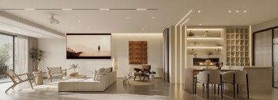 现代客餐厅3D模型下载